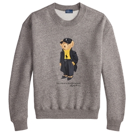 Polo Ralph Lauren Polo Bear Fleece Crewneck, Dark Vintage Heather